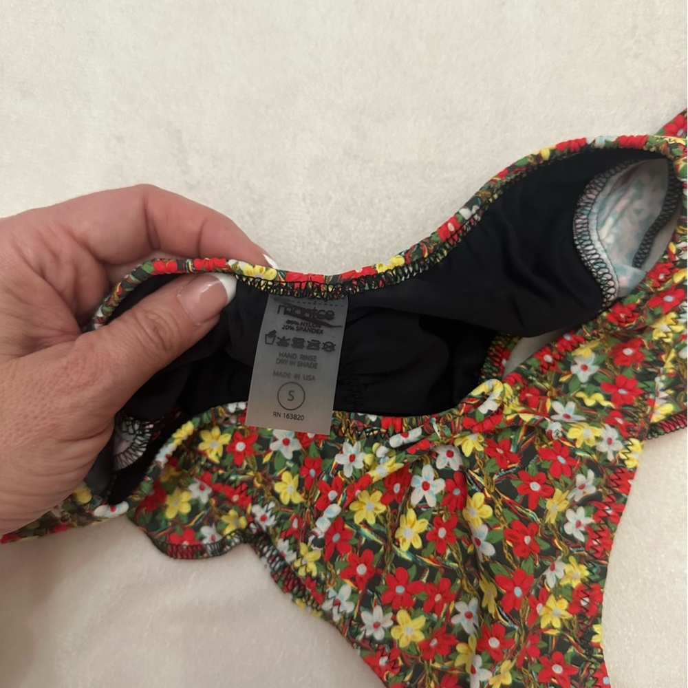 New! Montce Sienna Floral Kelly Bikini Bottoms Size Small 51672 - Picture 10 of 11